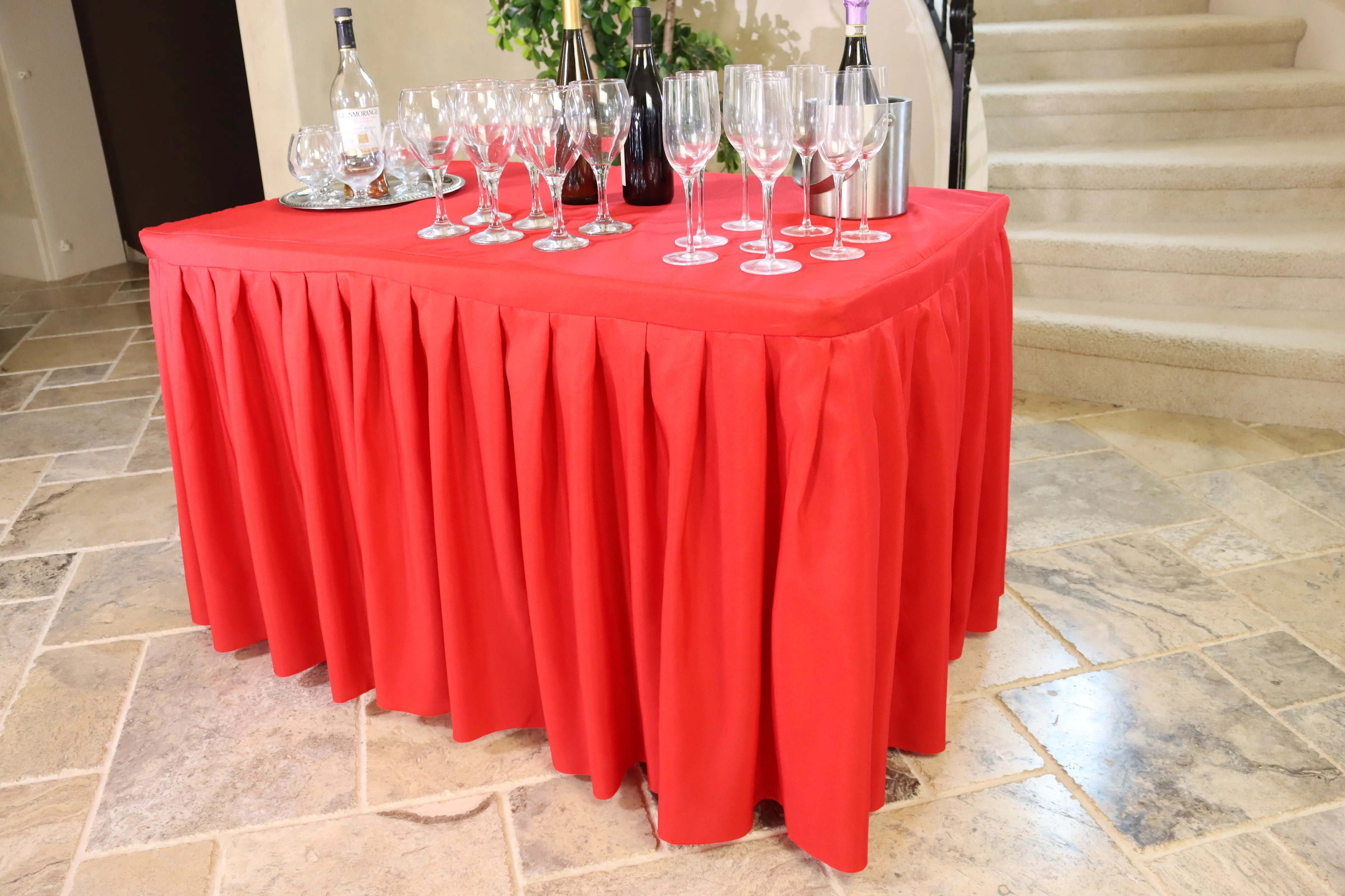 4 ft. Fitted Table Skirt  (7 Colors)