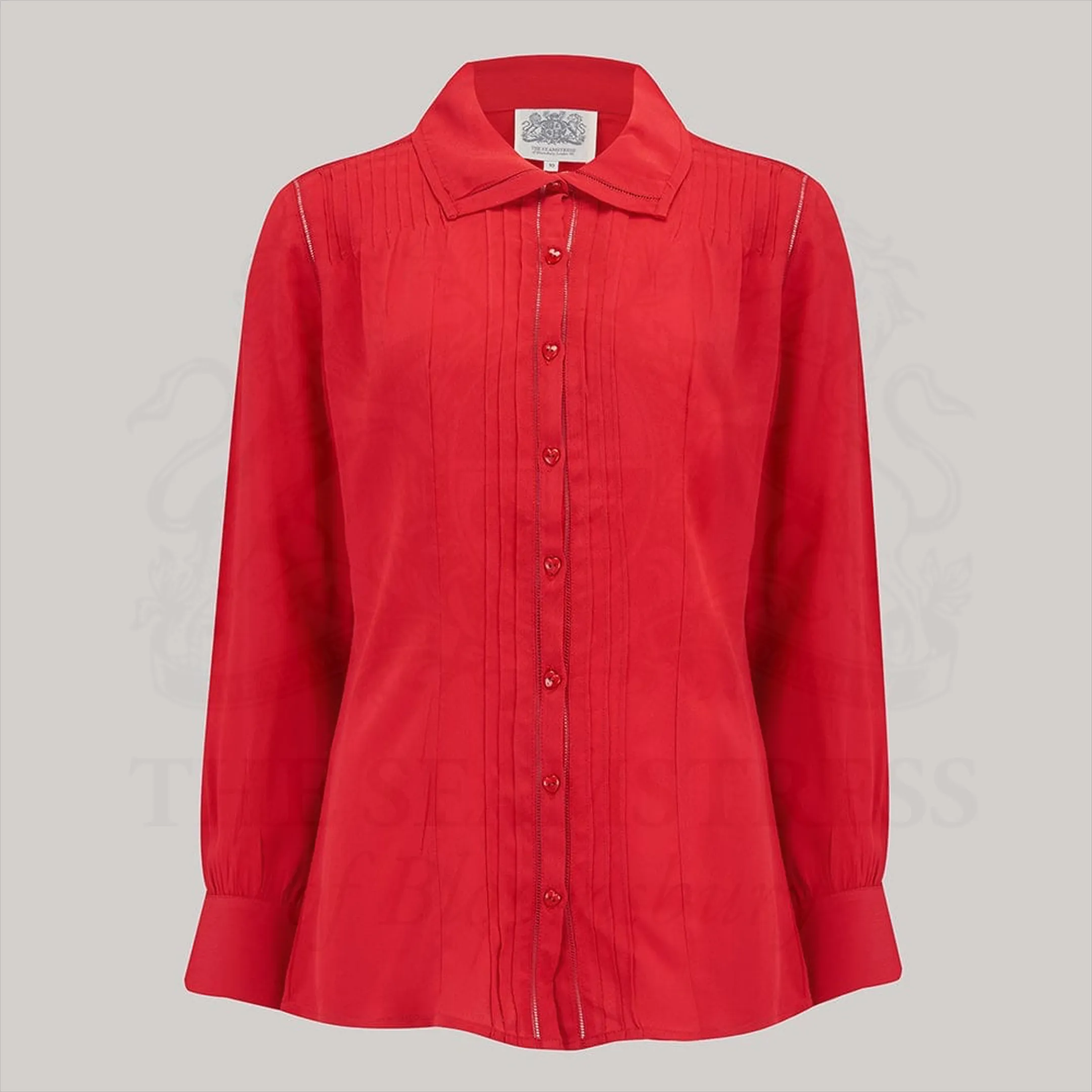 Alice Blouse in Lipstick Red