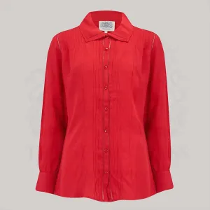 Alice Blouse in Lipstick Red