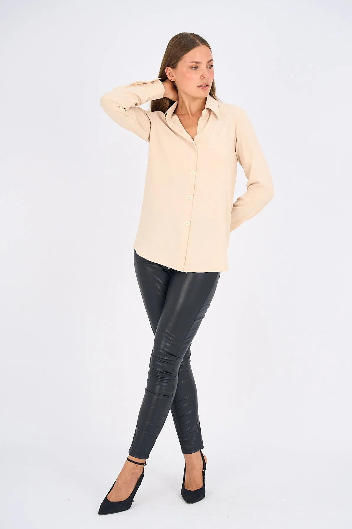 Beige Basic Shirt
