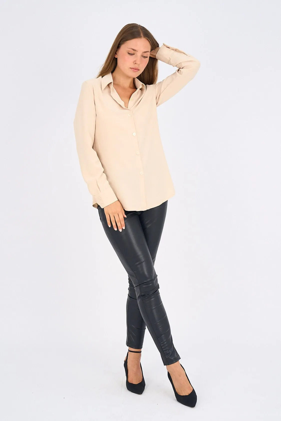 Beige Basic Shirt