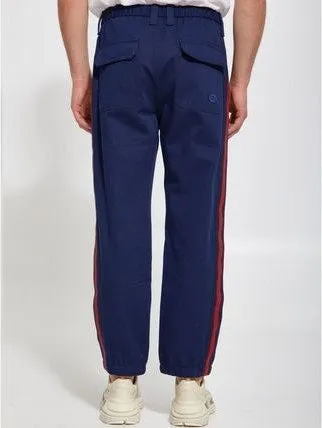 BLUE COTTON TROUSERS