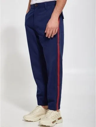 BLUE COTTON TROUSERS