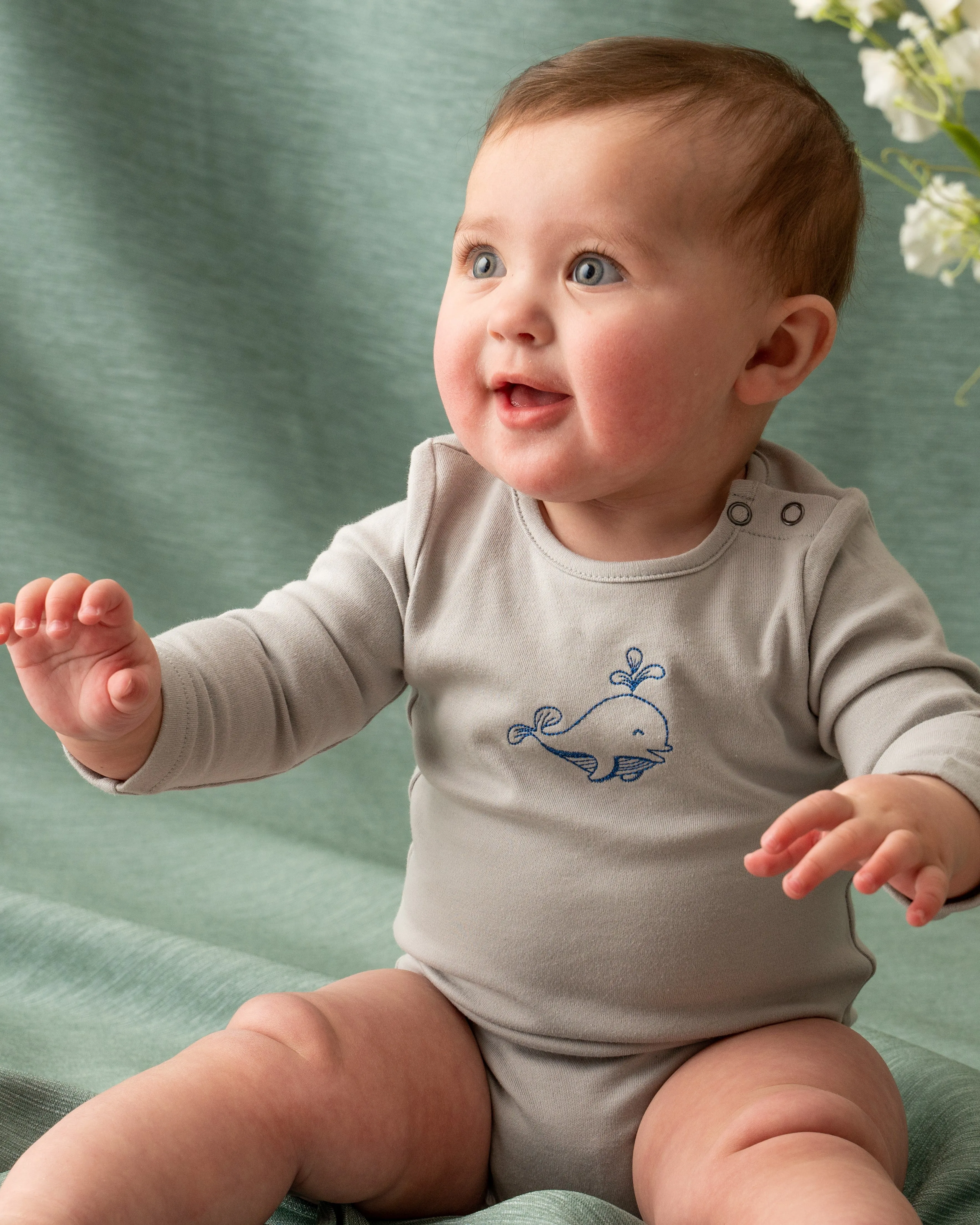 Bodysuits Value Two Pack -  Wild Little Soul with Long Sleeve Little Dolphin