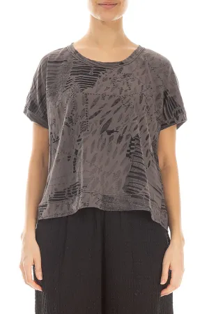 Boxy Truffle Serenity Cotton Jersey Top