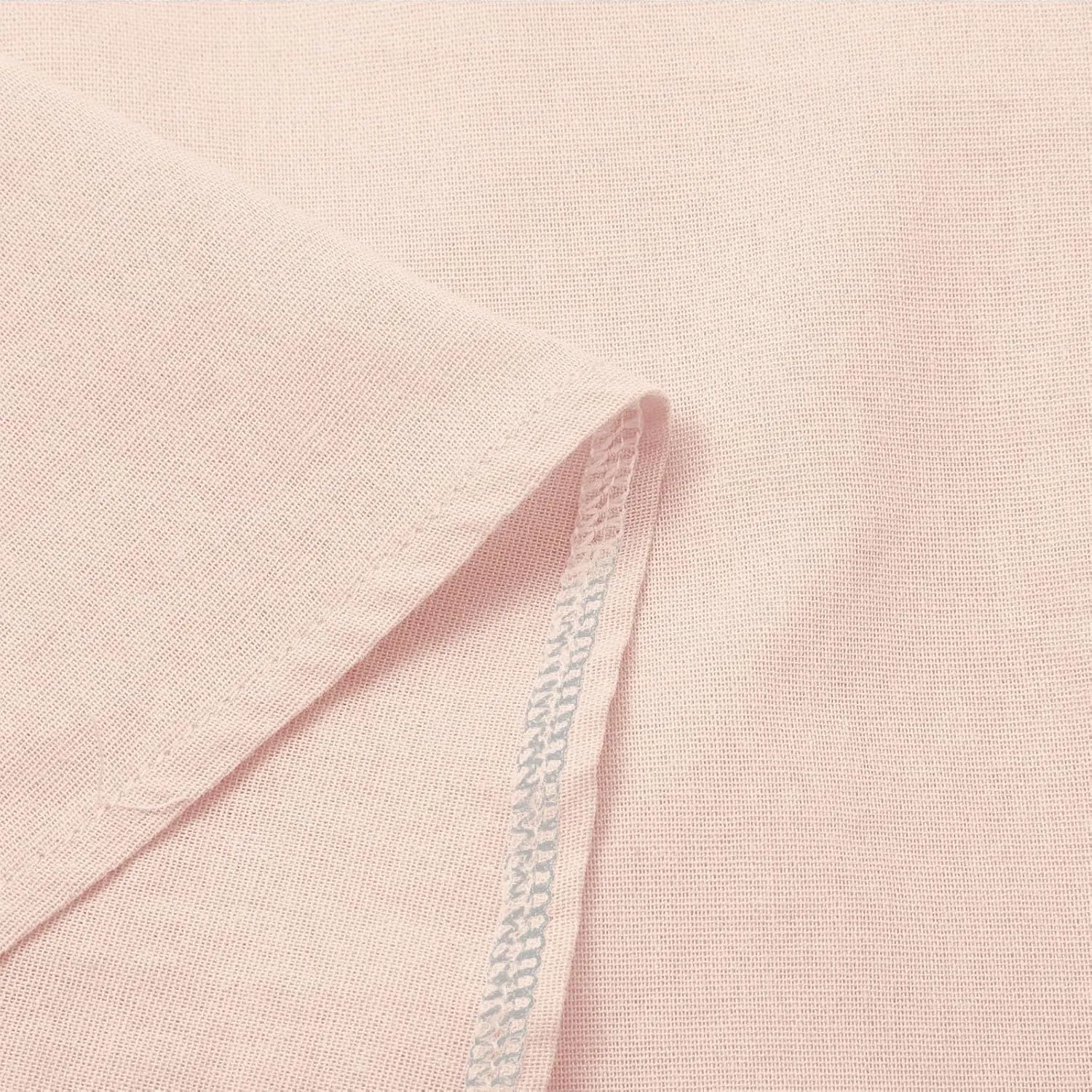 Button Down Shirts for Women Cotton Linen Long Sleeve Trendy Blouses Loose Fit Work Tops Comfy Vacation Beach Clothes