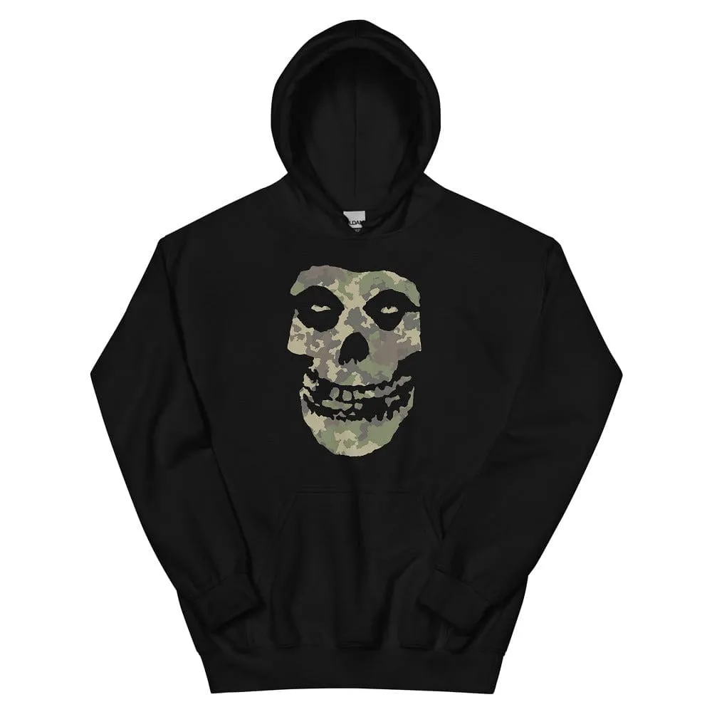 Camo Skull Head Pull Over Hoodies