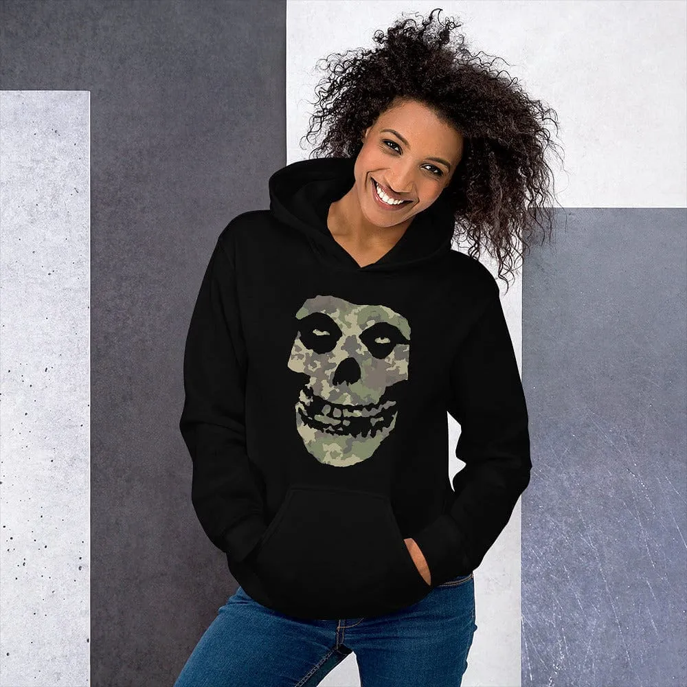Camo Skull Head Pull Over Hoodies