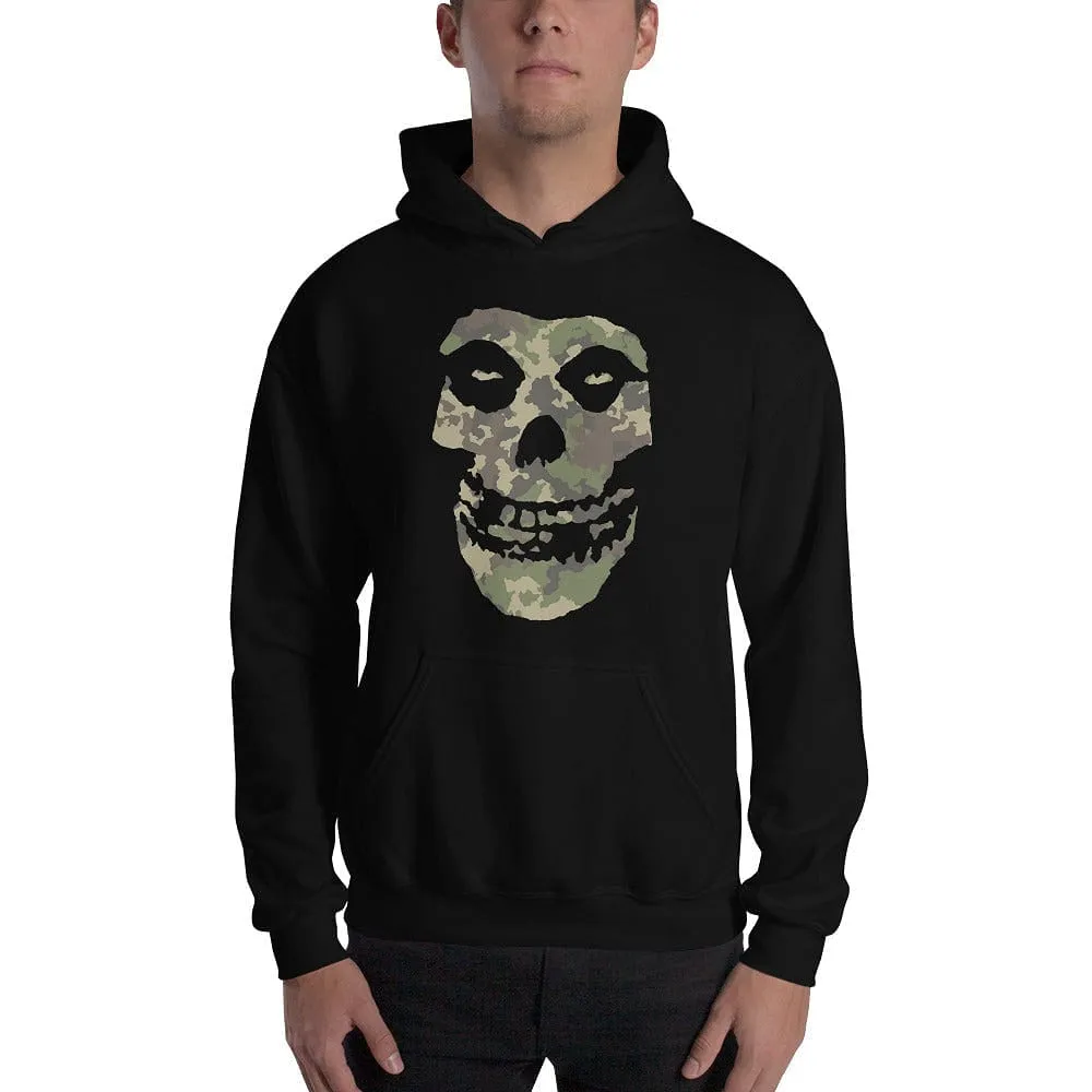 Camo Skull Head Pull Over Hoodies