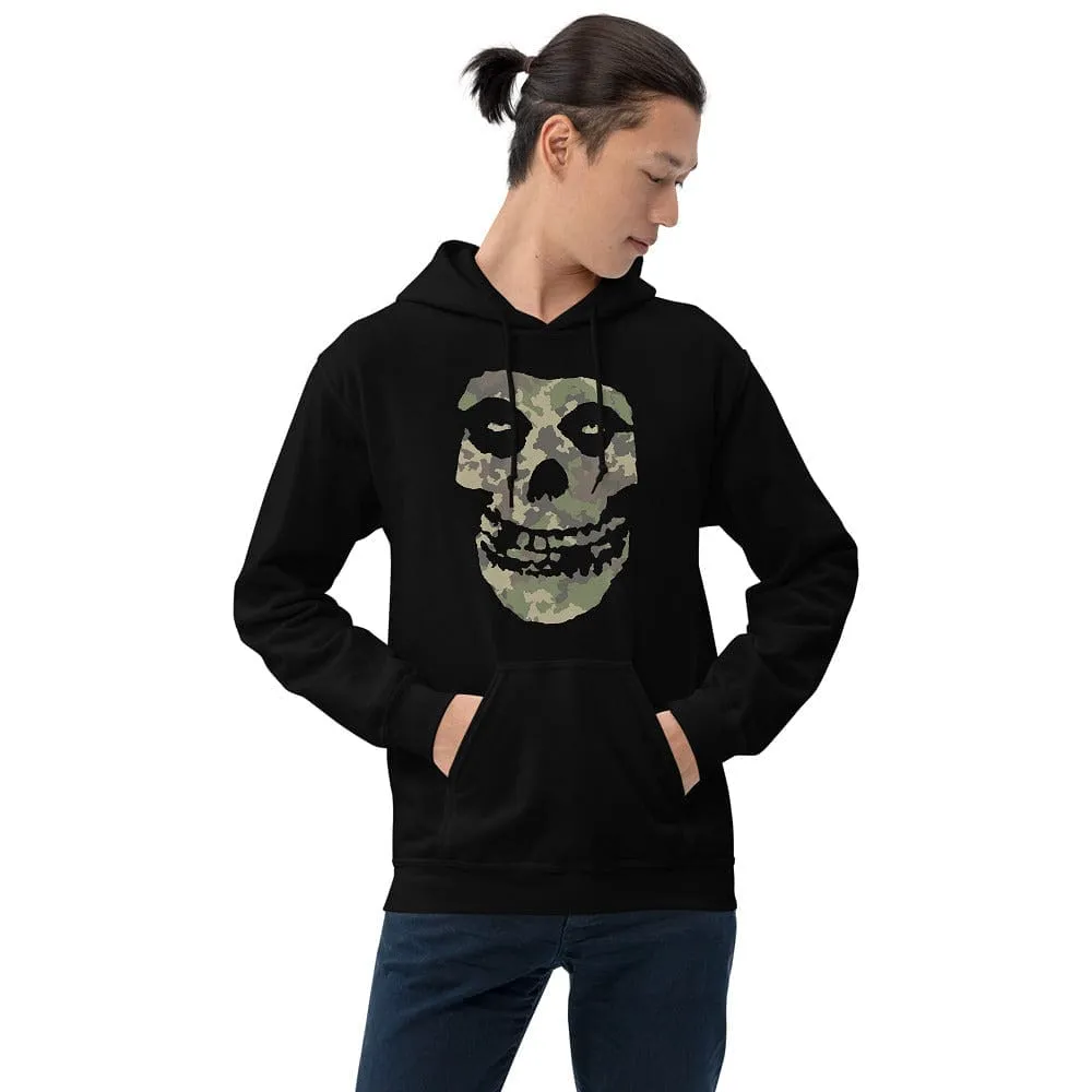 Camo Skull Head Pull Over Hoodies