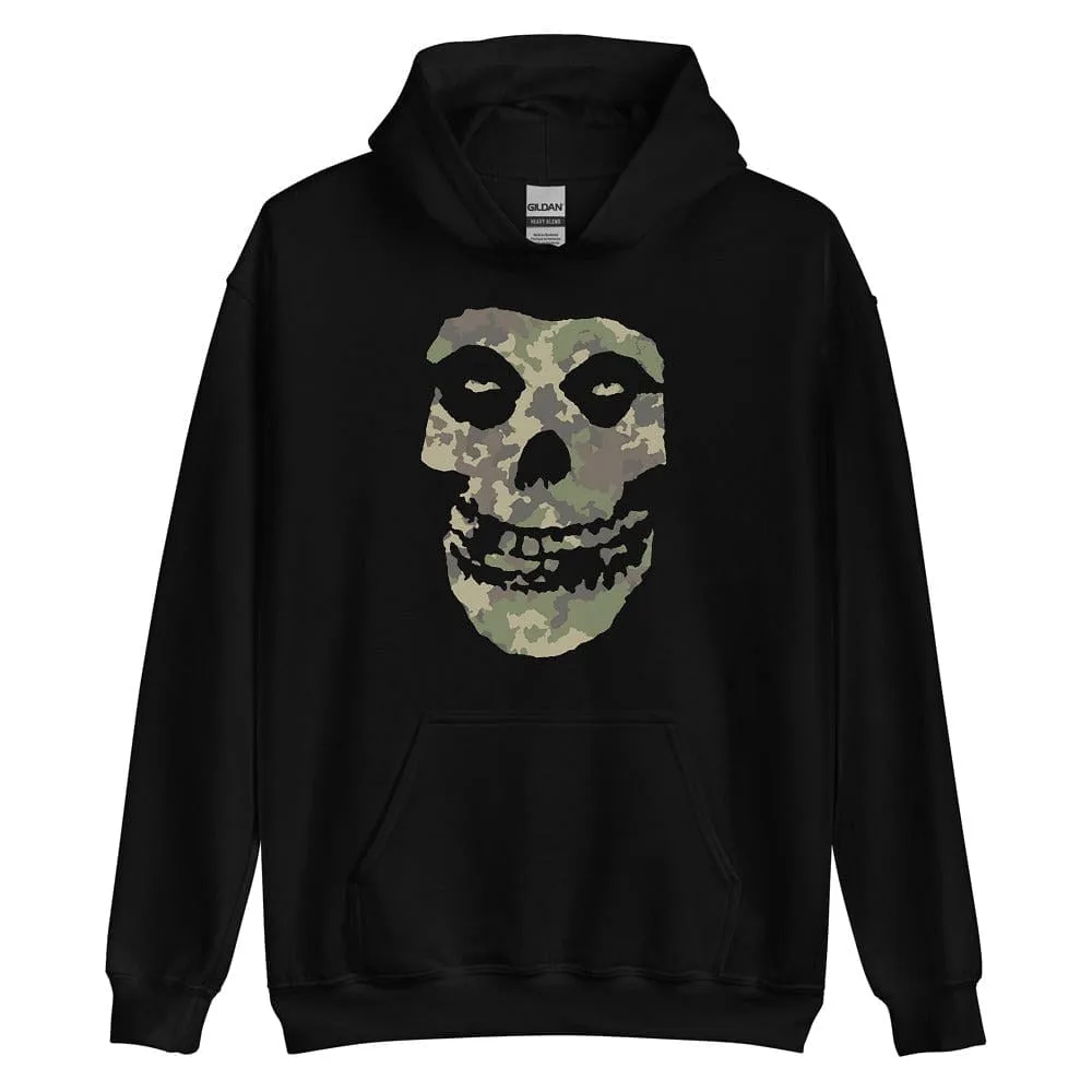 Camo Skull Head Pull Over Hoodies