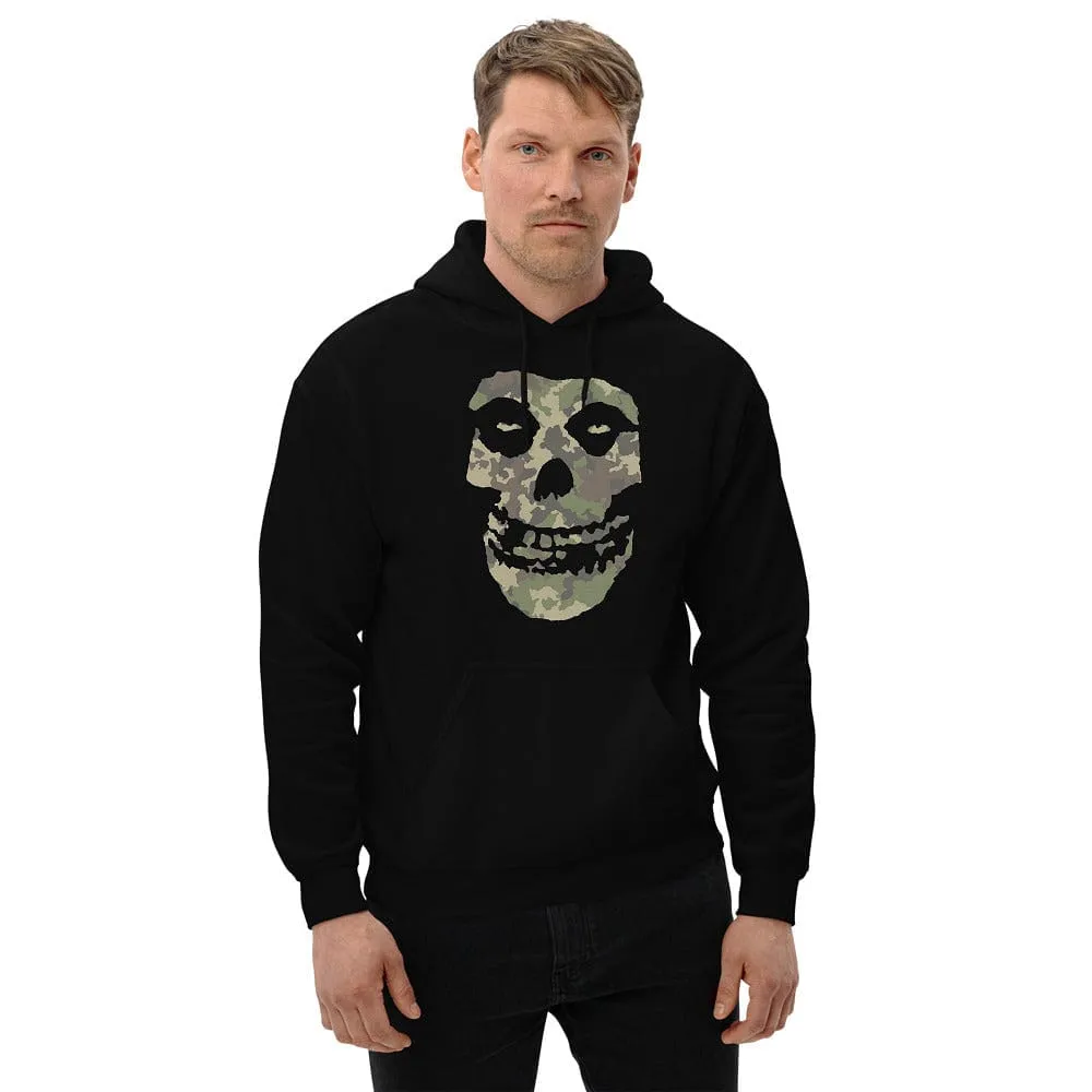 Camo Skull Head Pull Over Hoodies