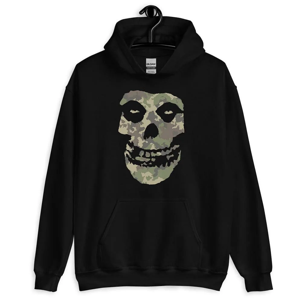 Camo Skull Head Pull Over Hoodies