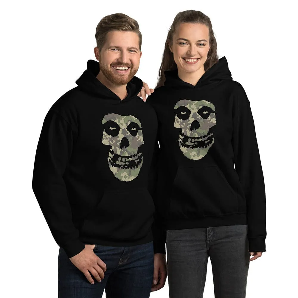 Camo Skull Head Pull Over Hoodies