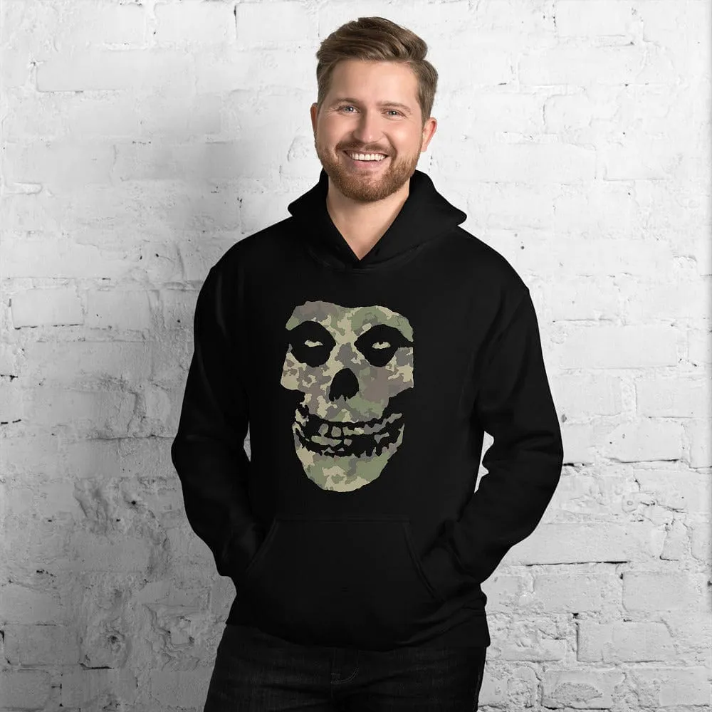 Camo Skull Head Pull Over Hoodies