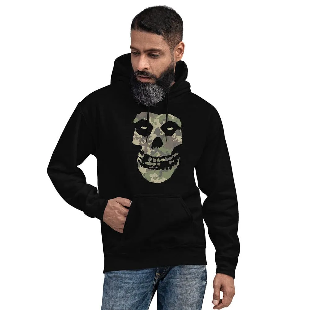 Camo Skull Head Pull Over Hoodies