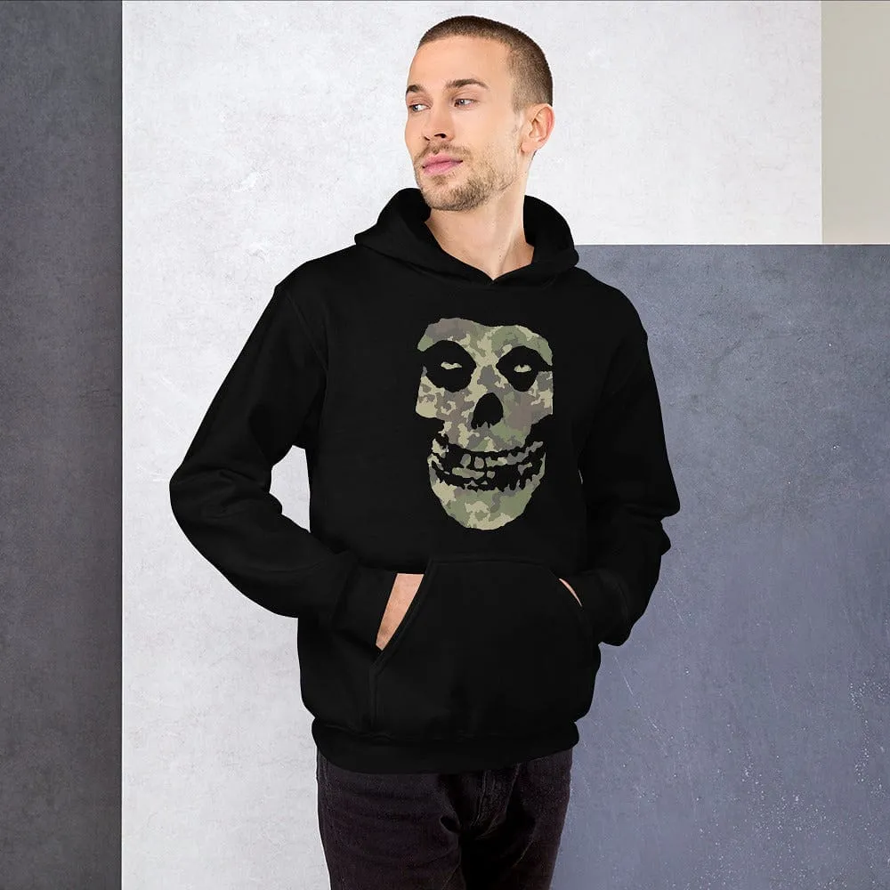 Camo Skull Head Pull Over Hoodies