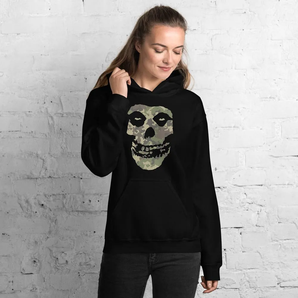 Camo Skull Head Pull Over Hoodies