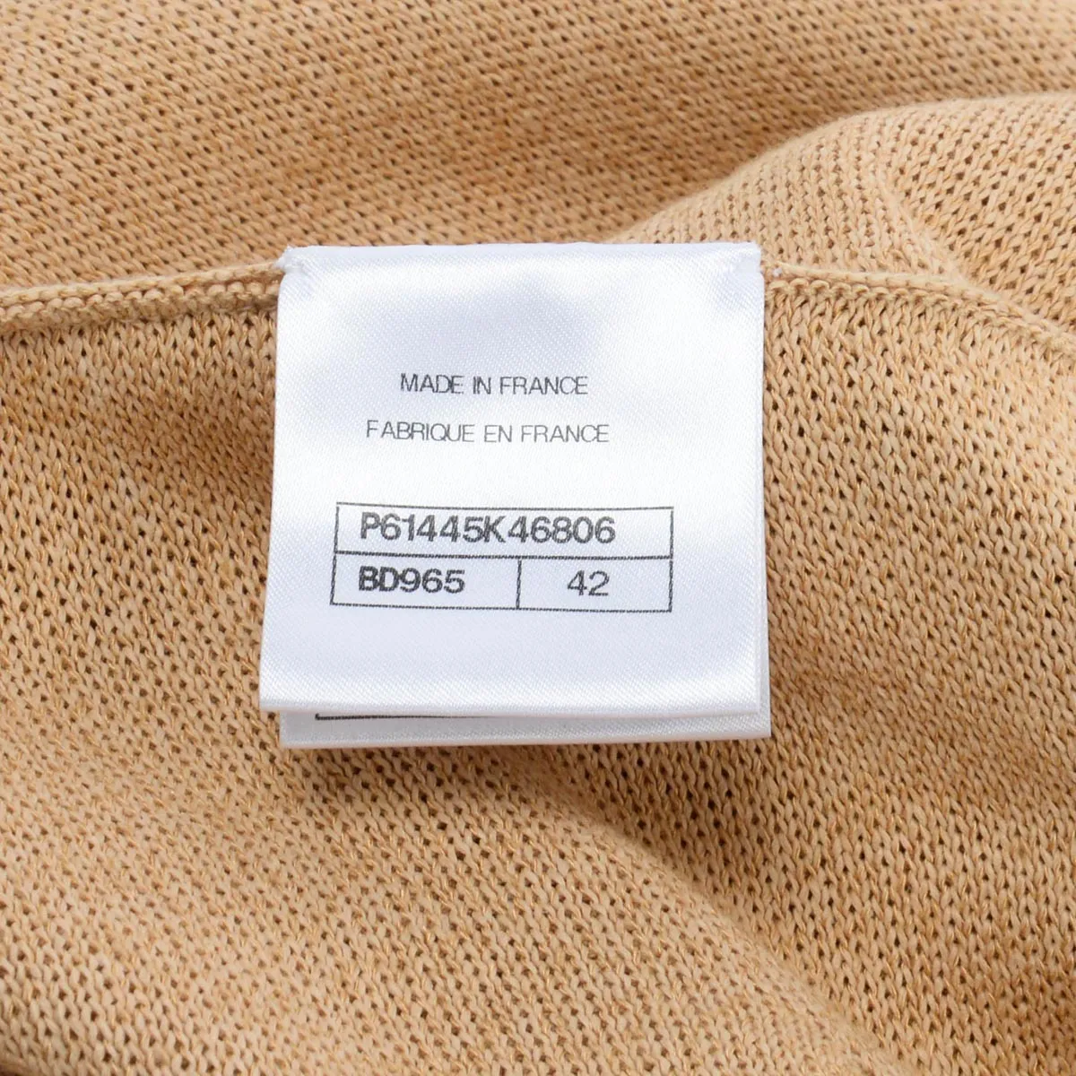 Chanel Natural Knitted CC Midi Skirt FR 42