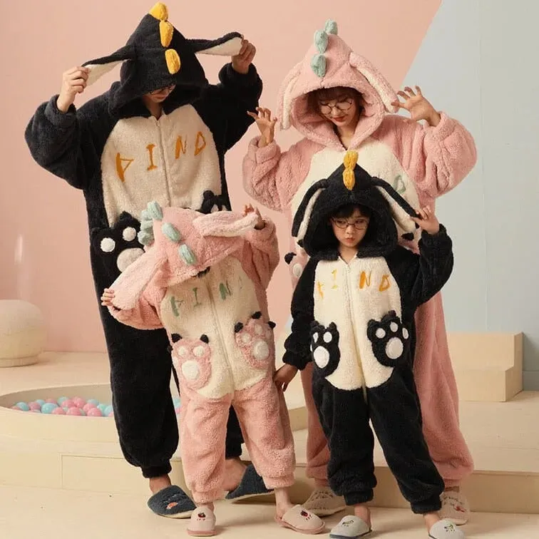 Dino-Snore Family Fluffy Pyjama Set