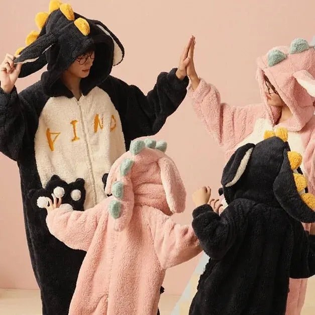 Dino-Snore Family Fluffy Pyjama Set