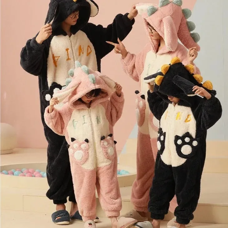Dino-Snore Family Fluffy Pyjama Set