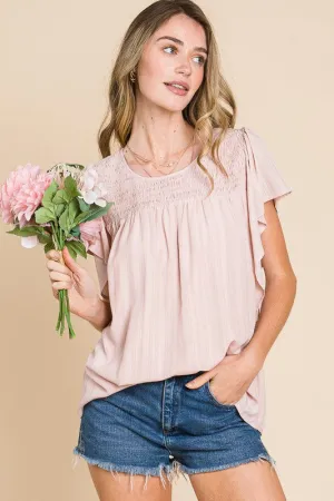 Dominique Pink Blouse | URBAN ECHO SHOP
