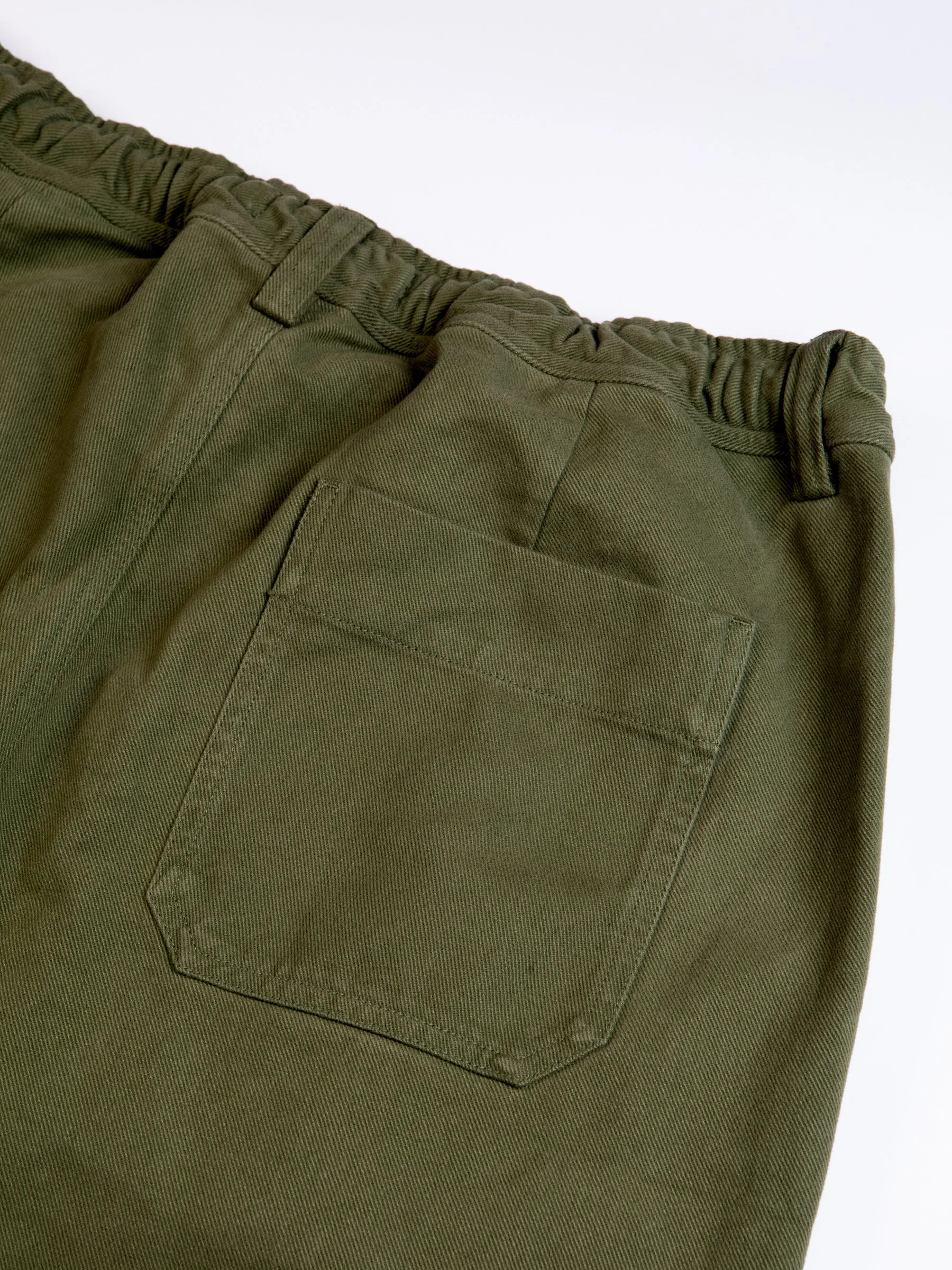 Doune Pant In Olive Cotton Twill