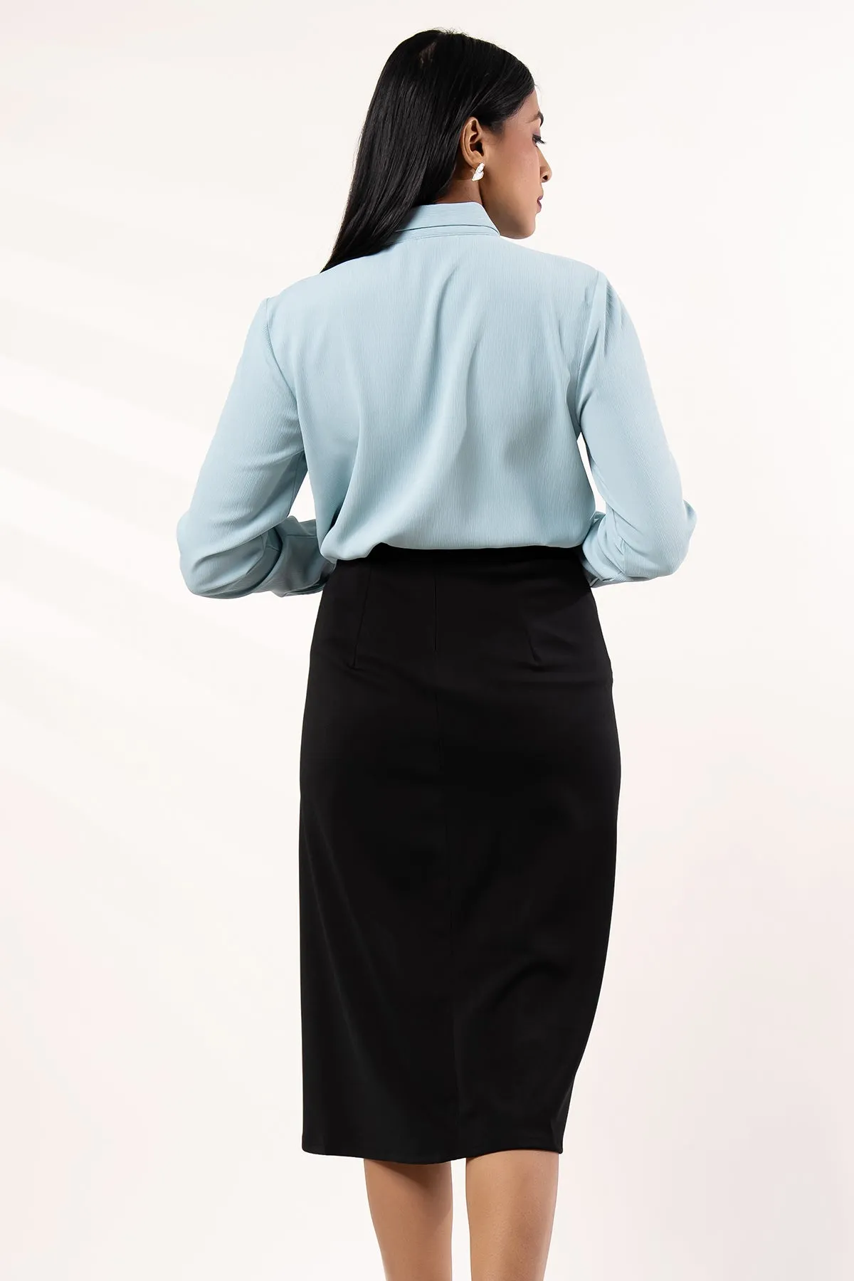 Envogue Women's Plain Office Skirt