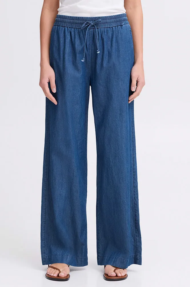 Fransa Kindra Mid Blue Trousers