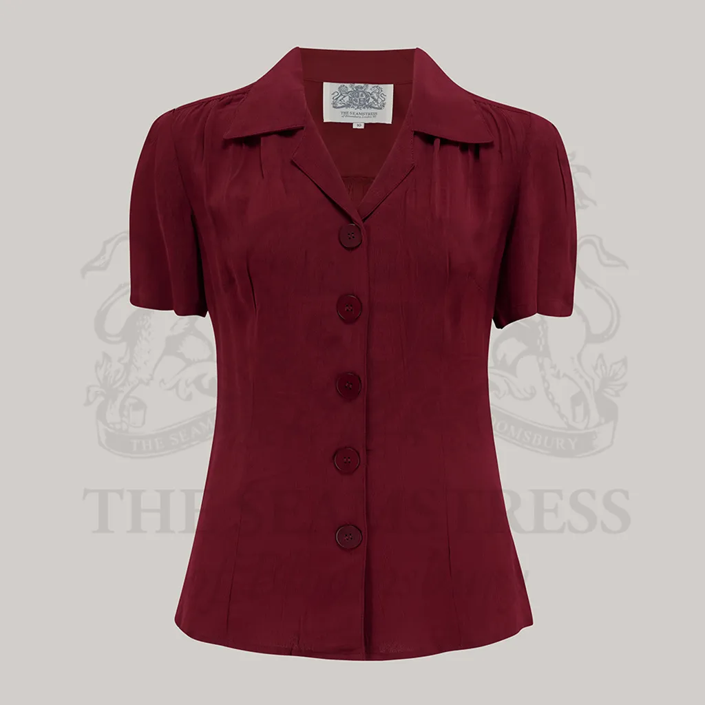 Grace Blouse in Windsor Wine