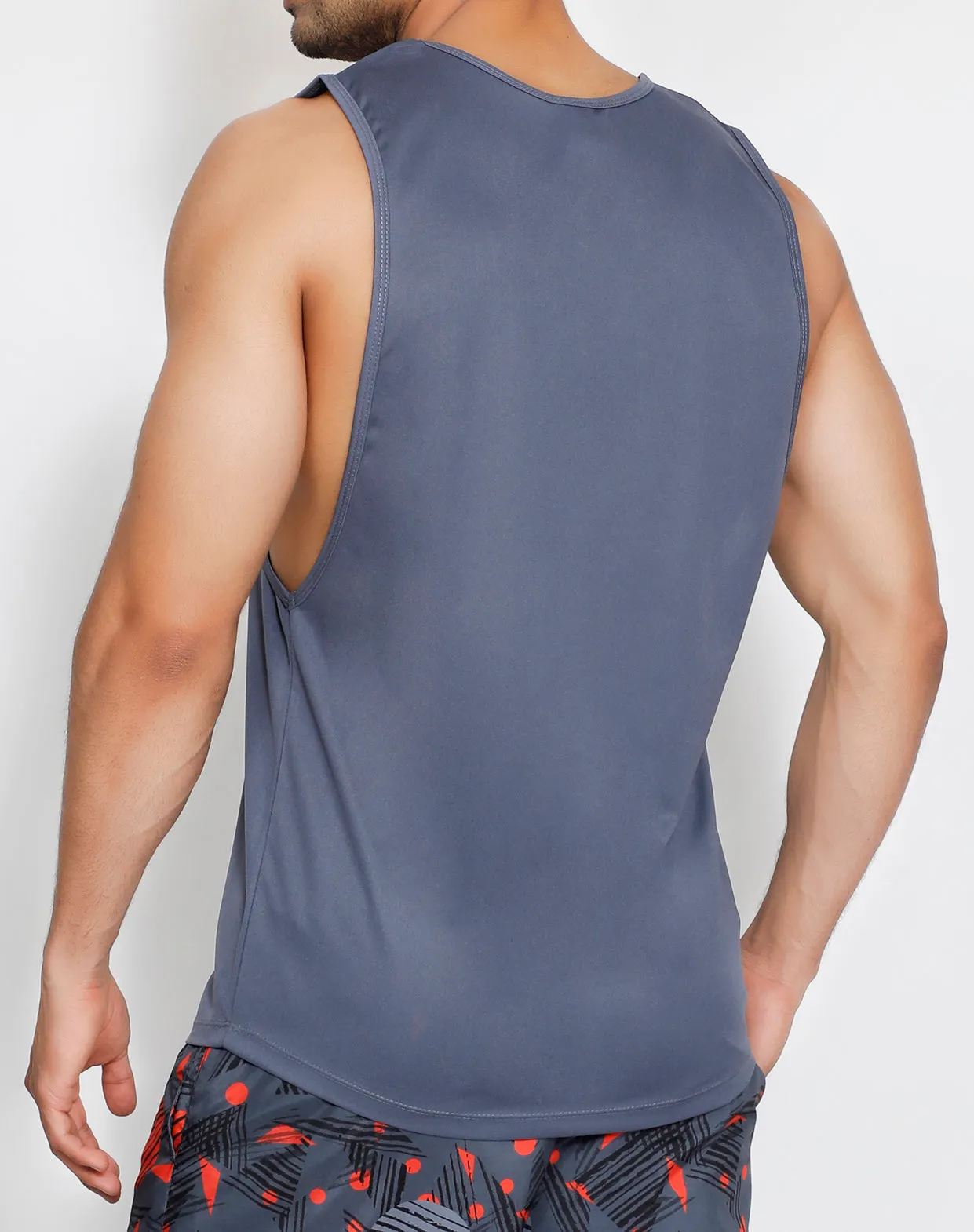 Grey Orange Tank