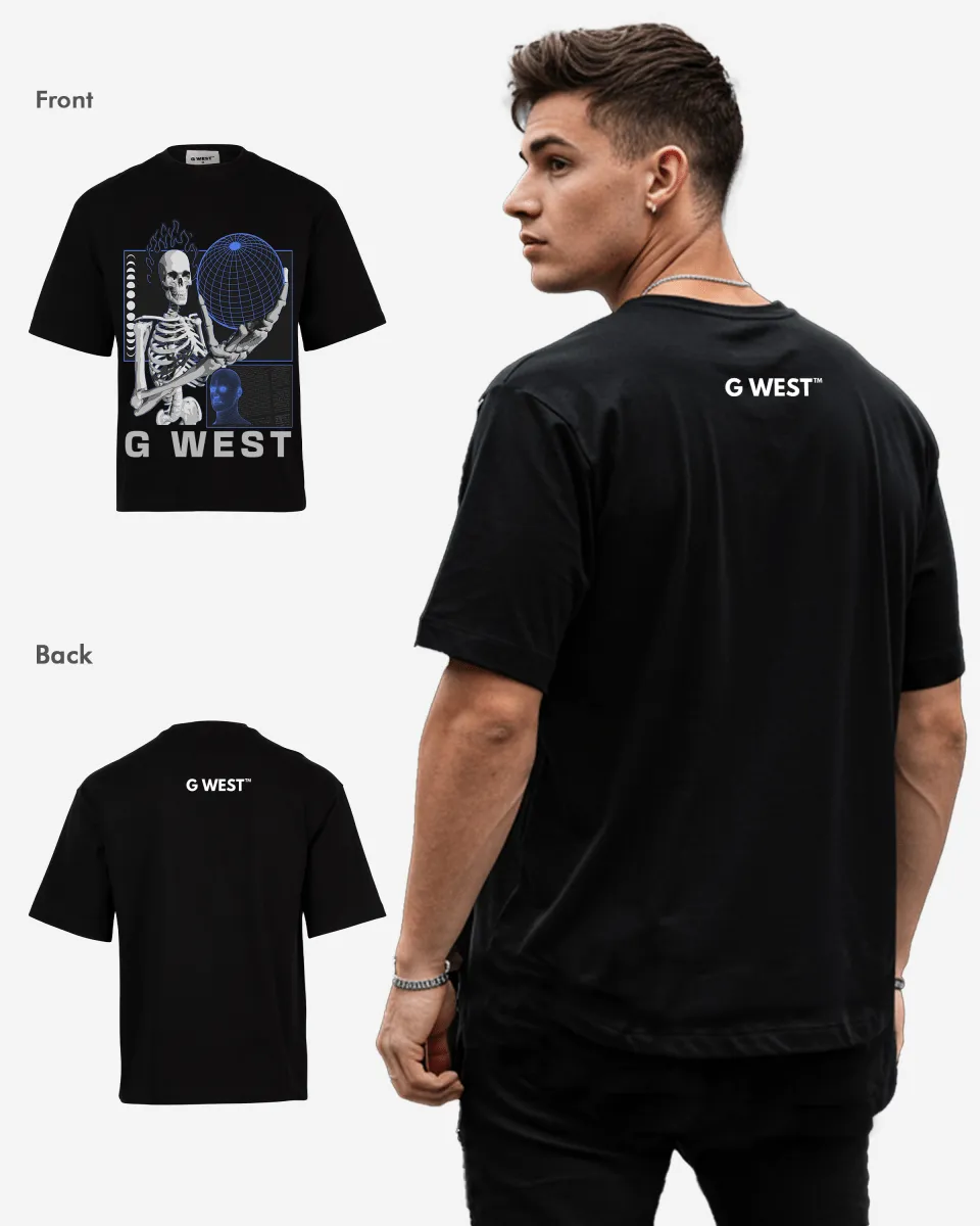 GWEST TEE Flaming Fate Oversized GWROJMT2