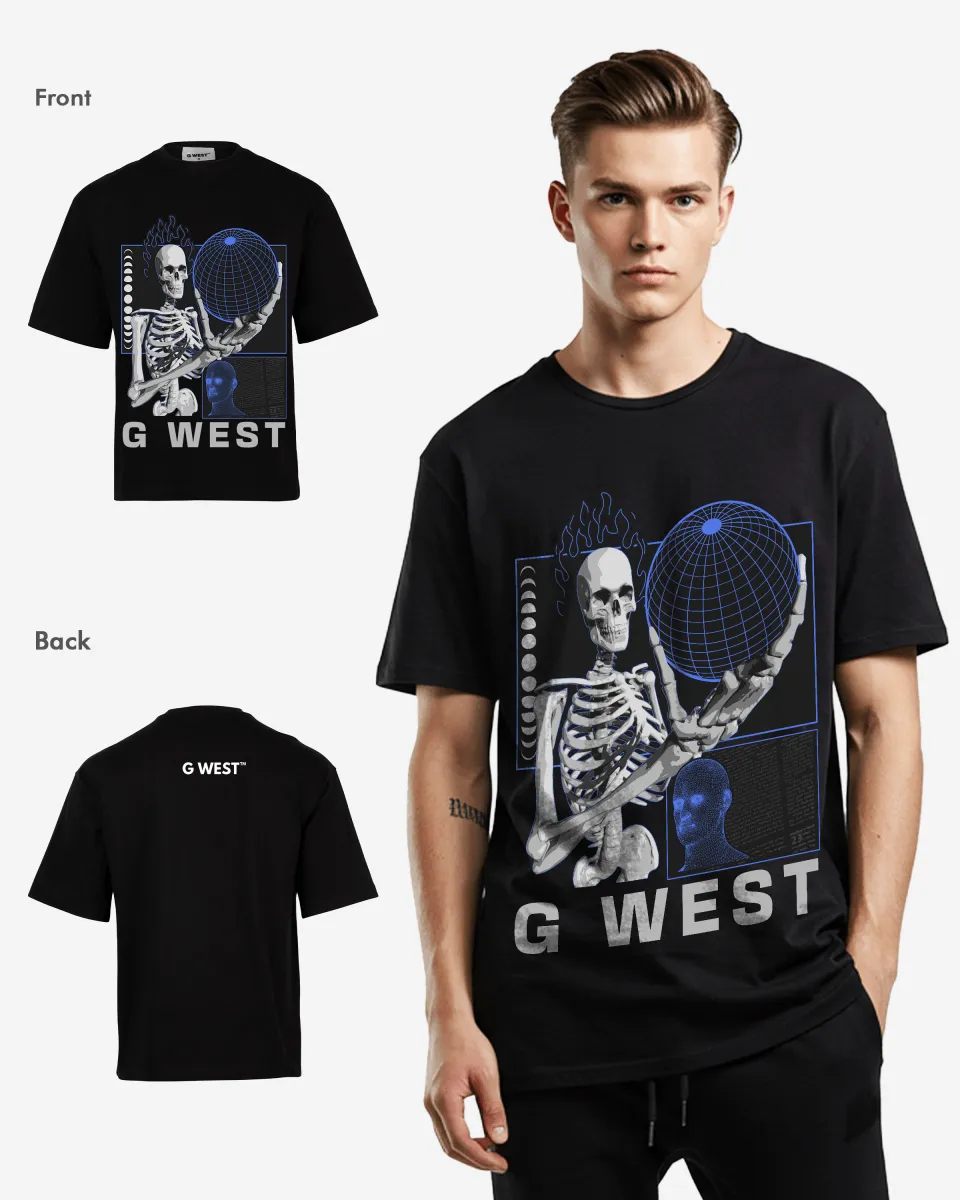GWEST TEE Flaming Fate Oversized GWROJMT2