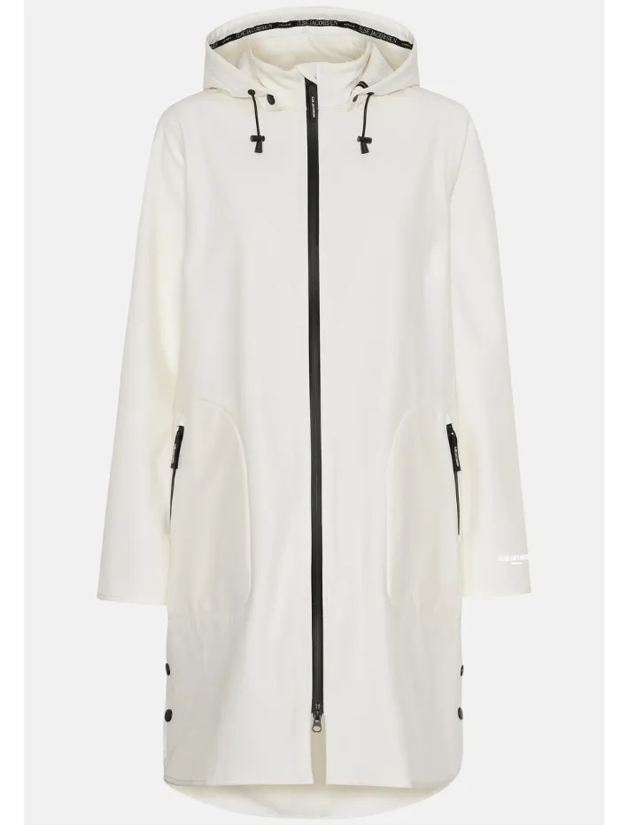 Ilse Jacobsen Rain128 Raincoat In Col 124 White Sugar