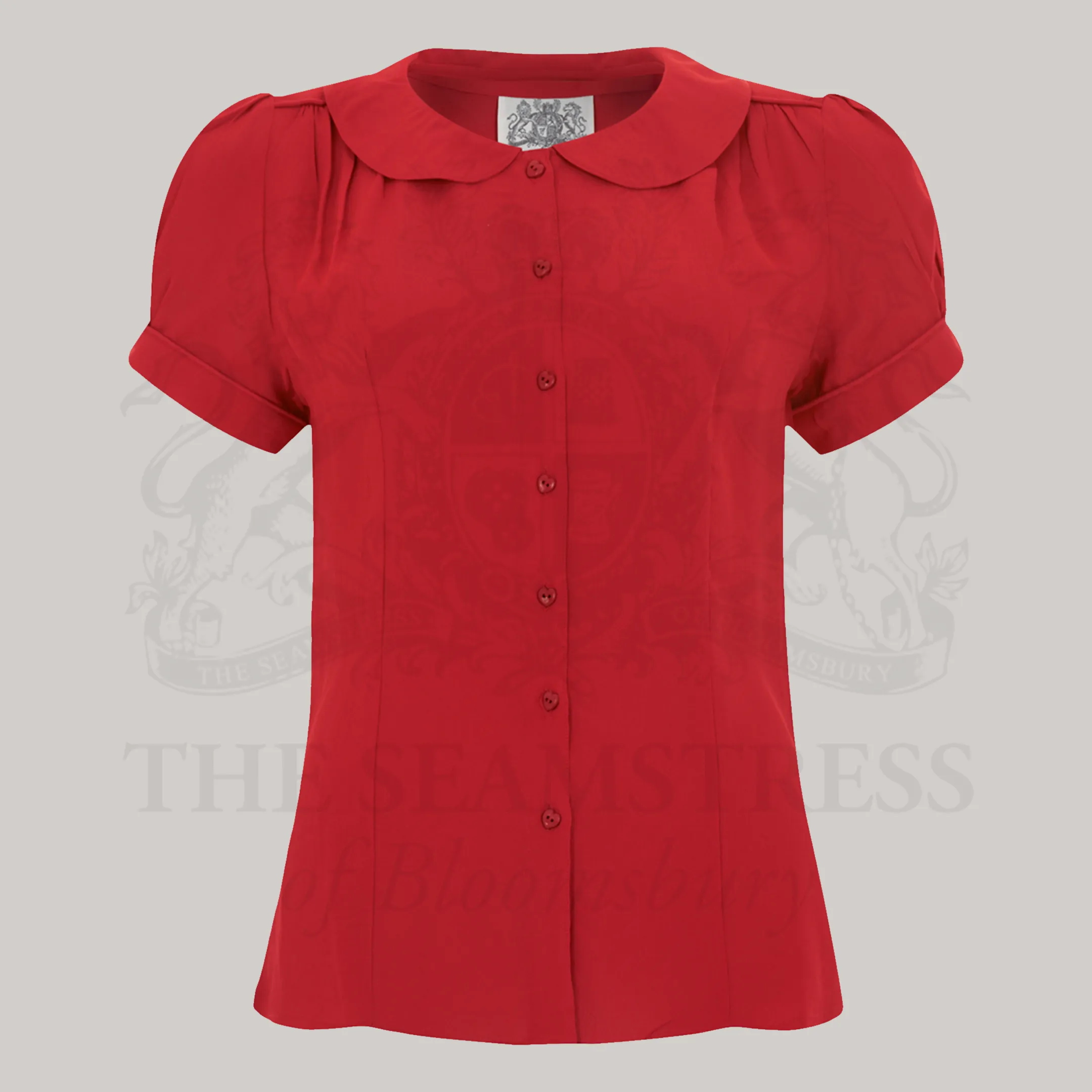 Jive Blouse in Lipstick Red