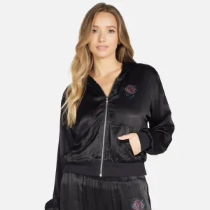 KATHLEEN CRYSTAL ROSES HOODIE