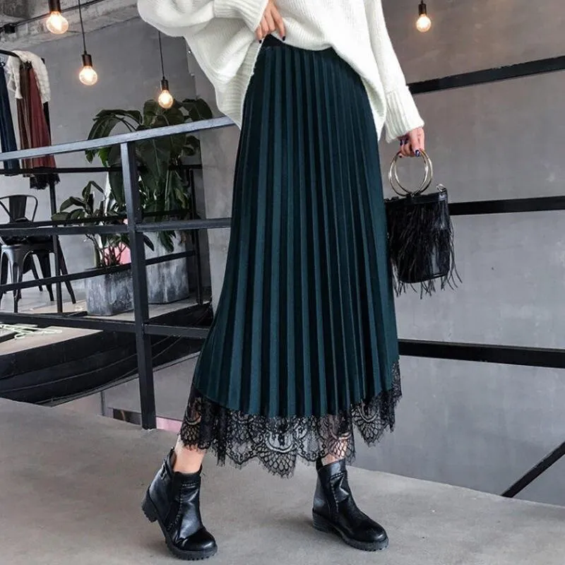 Korean Skirt With Ruffles