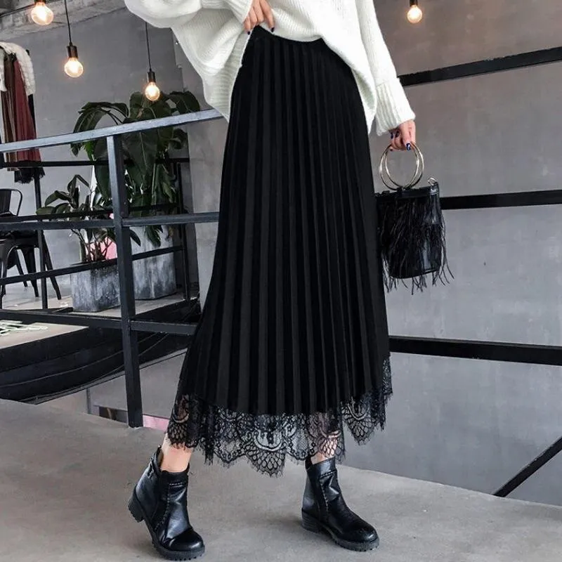 Korean Skirt With Ruffles