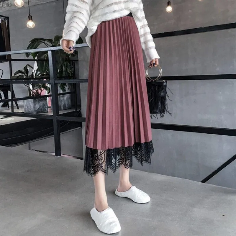 Korean Skirt With Ruffles