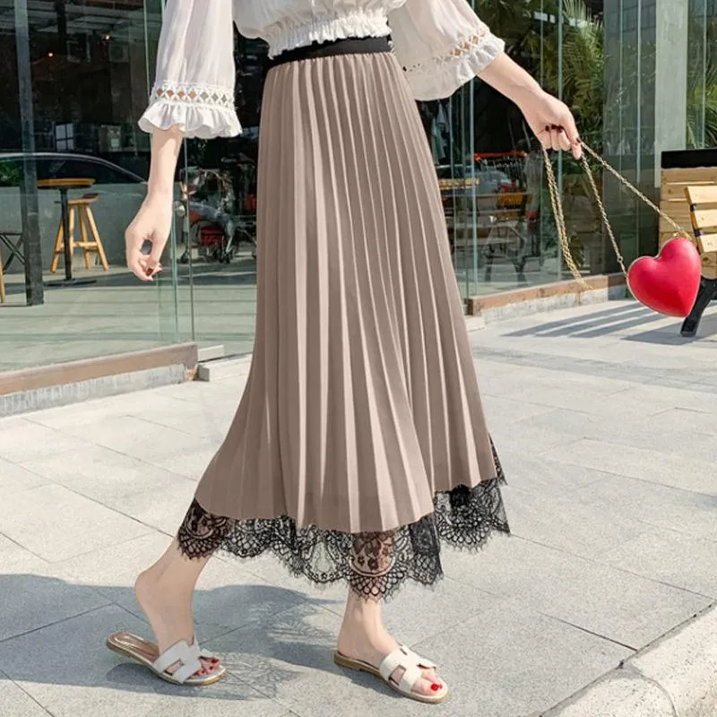 Korean Skirt With Ruffles