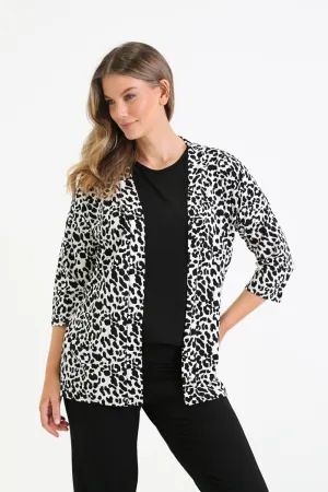 LEONIE Snow Leopard Bamboo Cardigan