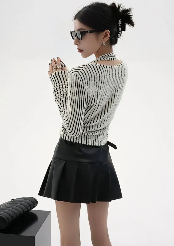 LUTHER NECK PULLOVER STRIPED TOPS