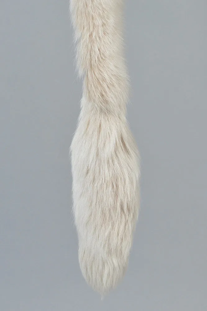 Oscar de la Renta Blush Fox Tail Fur Wrap