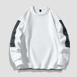 Patchwork Casual O-Neck Sweater