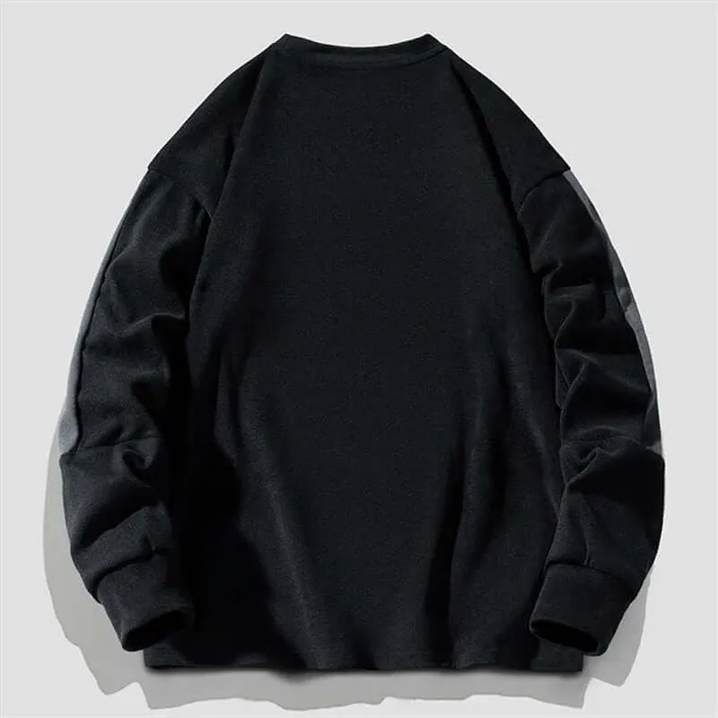 Patchwork Casual O-Neck Sweater