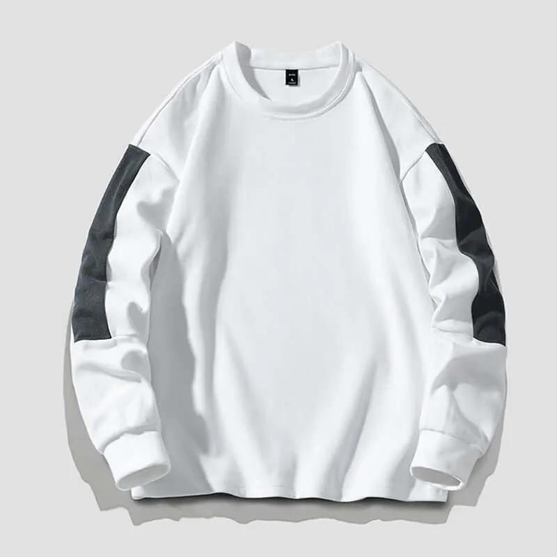 Patchwork Casual O-Neck Sweater