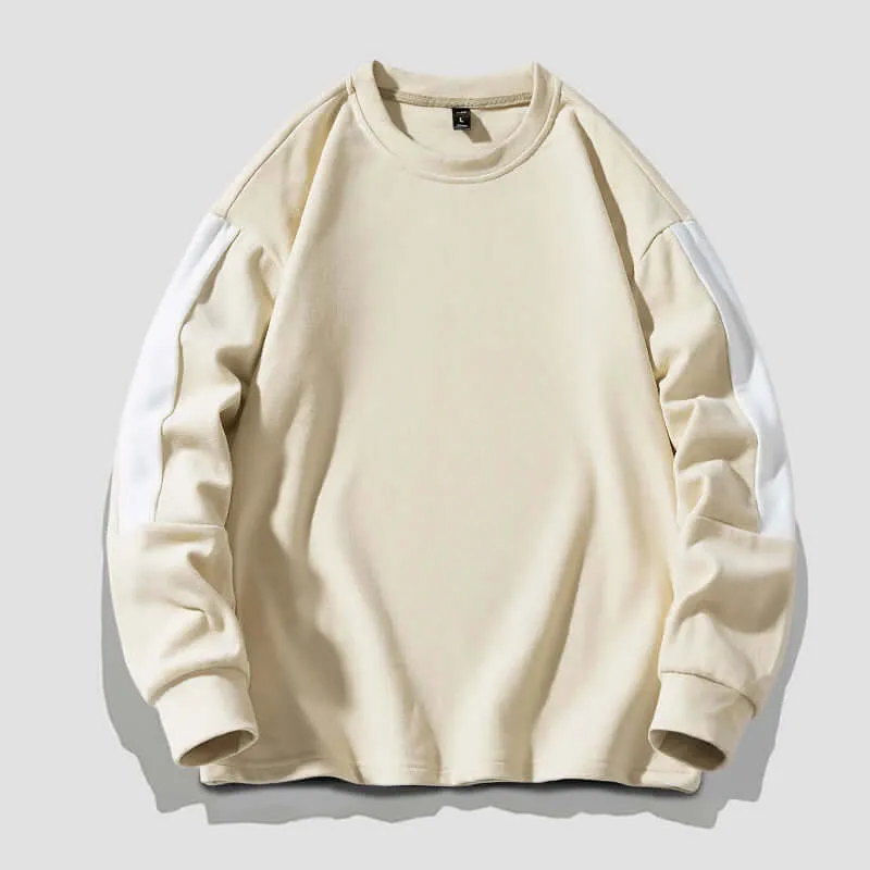 Patchwork Casual O-Neck Sweater
