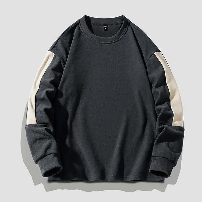Patchwork Casual O-Neck Sweater
