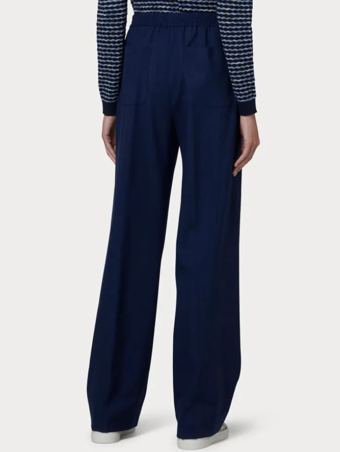 Paul Smith Women's Wool Trousers In Blue W2R-303T-P31053 Col 49